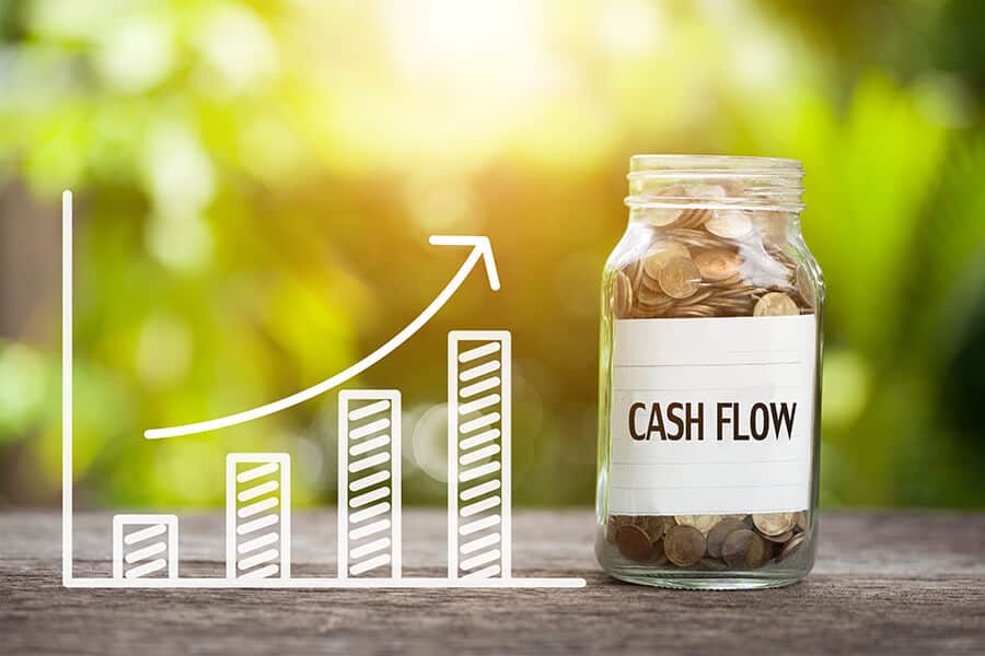 stock-photo-cash-flow-word-with-coin-in-glass-jar-and-graph-up-financial-concept-755791894